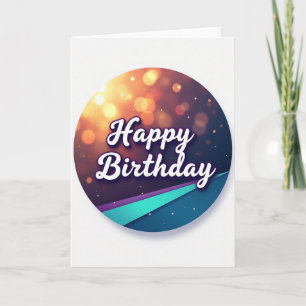 Sweet Bokeh Birthday Card