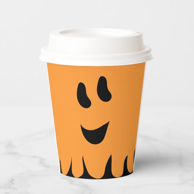 Sweet Boo Orange Paper cup (Front)