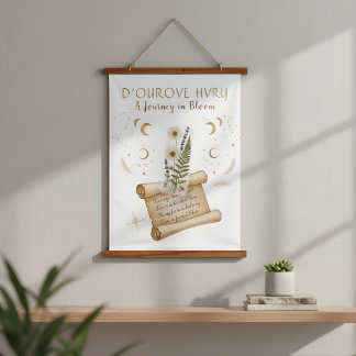 Sweet Bookmark Flowers Tapestry