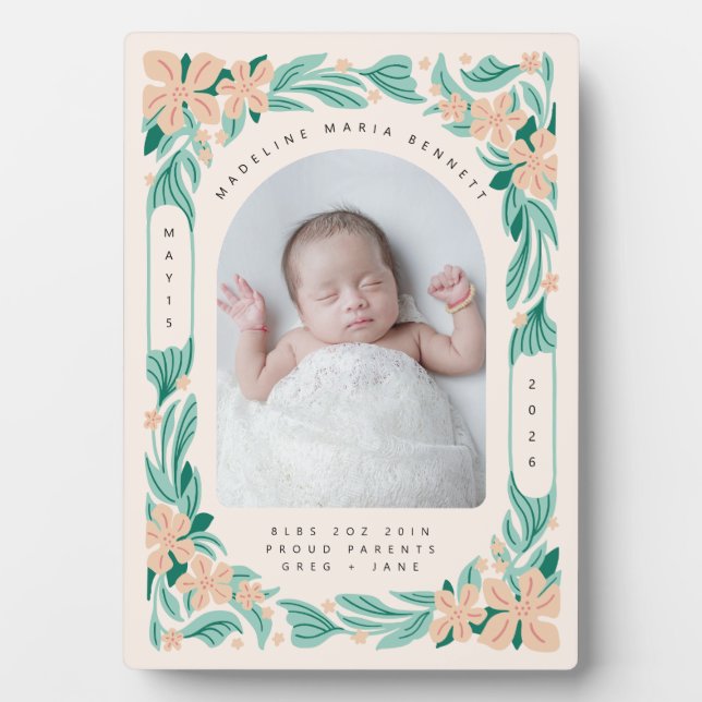 Sweet Botanicals Plaque (Front)