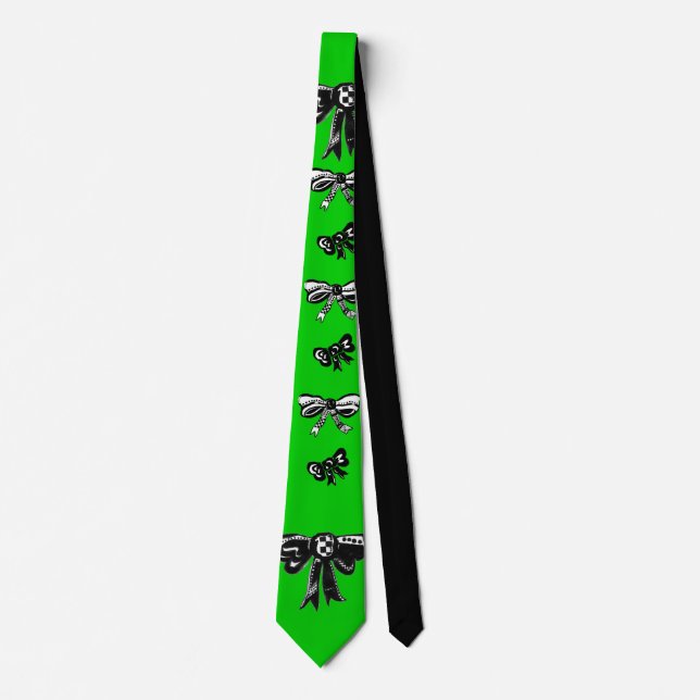 Sweet Bows Tie (Lime Balloonfight) (Front)