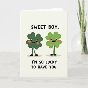 Sweet Boy So Lucky Card