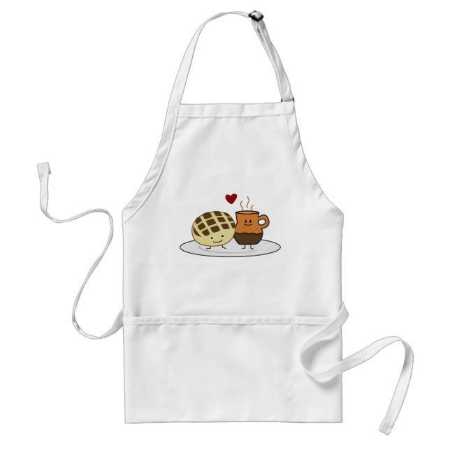 Sweet Bread Hot Chocolate Pan dulce Mexican concha Standard Apron (Front)