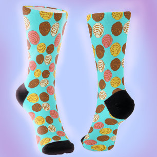 Sweet Bread  Mexican Pan Dulce Conchas Socks