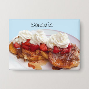 Sweet Bread With Strawberries And Cream