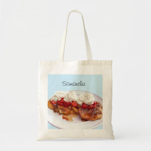 Sweet Bread With Strawberries And Cream Tote Bag