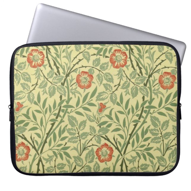 Sweet Briar Pattern (by William Morris) Laptop Sleeve (Front)