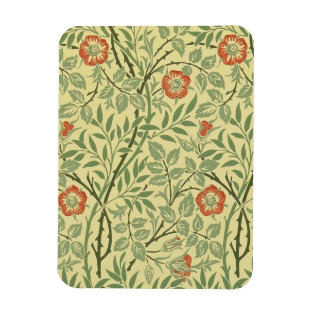 Sweet Briar Pattern (by William Morris) Magnet (Vertical)