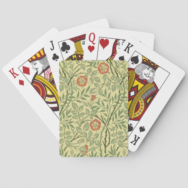 Sweet Briar Pattern (by William Morris) Playing Cards (Back)