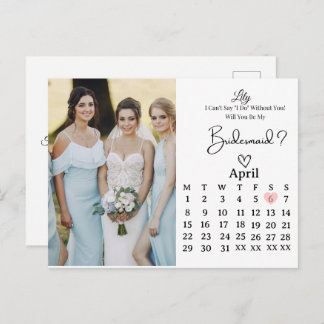 Sweet Bridesmaid Proposal Postcard