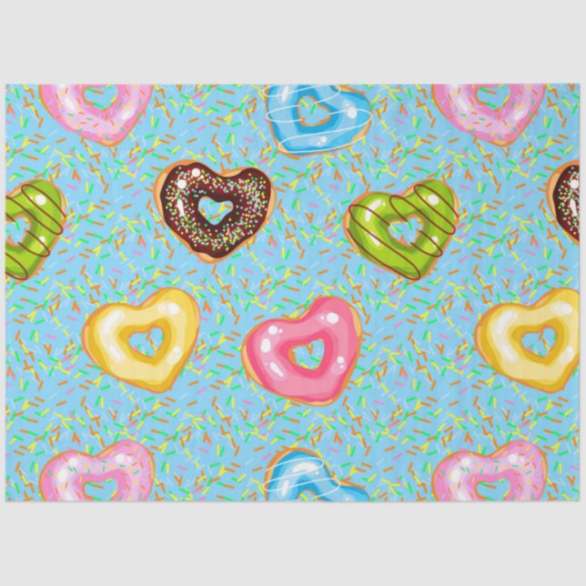 Sweet & Bright Doughnuts Doughnuts Series Design 6 Tissue Paper (Front)