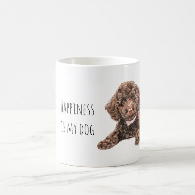 Sweet Brown Puppy Dog Coffee Mug (Center)