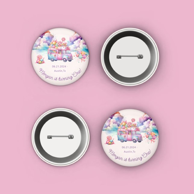 Sweet Budget CandyLane Kid's Birthday  3 Cm Round Badge (Creator Uploaded)