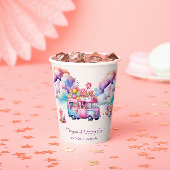 Sweet Budget CandyLane Kid's Birthday  Paper Cups (Insitu)