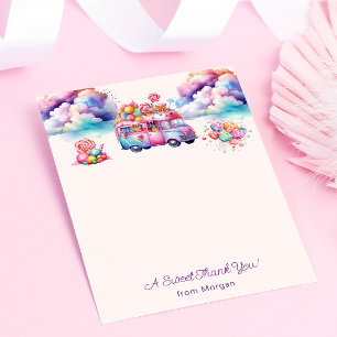 Sweet Budget CandyLane Kid's Birthday Sticker Thank You Card