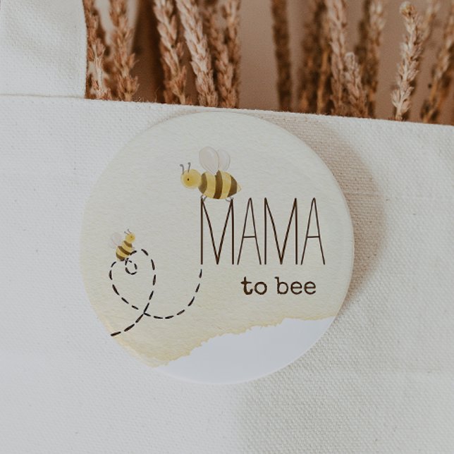 Sweet Bumblebee Baby Shower Mama To Bee Button (Creator Uploaded)