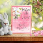 Sweet Bunny Baby Shower Babies Are Sweet Treat Poster<br><div class="desc">Sweet little bunny pink girl baby shower "Babies Are Sweet" "Please Take A Treat" sign composite design by Holiday Hearts Designs.</div>