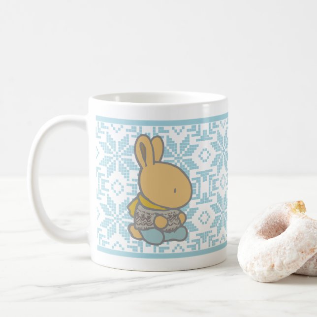 Sweet Bunny Classic Winter Mug (With Donut)