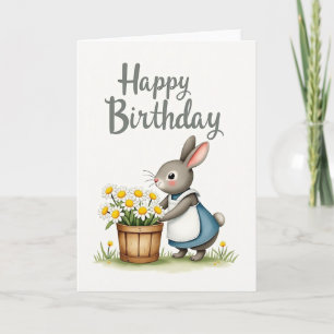 Sweet Bunny Daisy Card