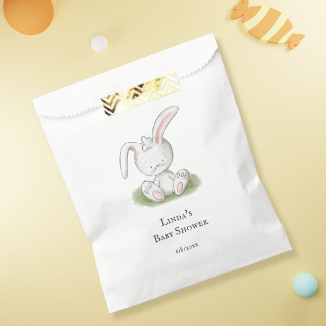 Sweet Bunny Rabbit Baby Shower Favour Bag (Creator Uploaded)