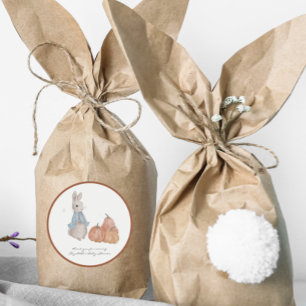 Sweet Bunny Thank You Baby Shower Favour Stickers