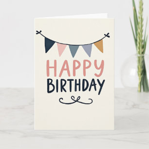 Sweet Bunting Birthday Card
