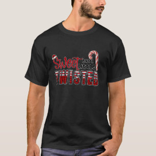 Sweet But A Little Twisted Candy Cane Lover Christ T-Shirt