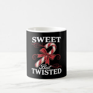 Sweet But Twisted Candy Cane Christmas Holiday Coffee Mug