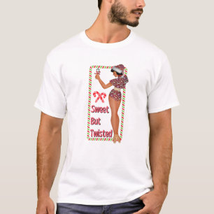 Sweet-But-Twisted Candy Cane Naughty Nice Cottagec T-Shirt