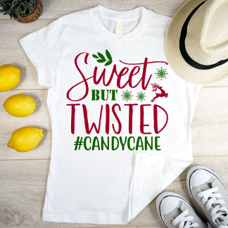 Sweet but twisted #candycane, modern&cool T-Shirt