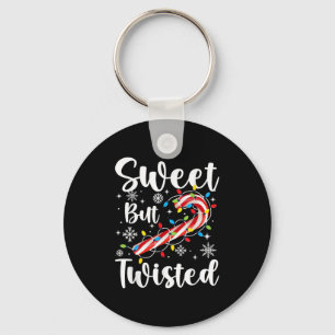 Sweet But Twisted Christmas Candy Lover Xmas Boys  Key Ring
