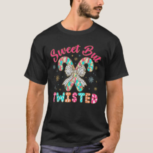 Sweet But Twisted Colourful Coquette Bow Candy Can T-Shirt