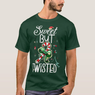 Sweet but Twisted Funny Candy Cane Christmas1710 T-Shirt