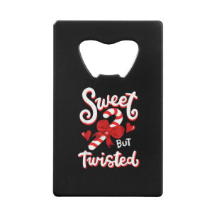 Sweet But Twisted Funny Christmas Candy Cane Santa