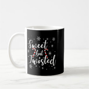 Sweet But Twisted Funny Christmas Candy Cane Xmas Coffee Mug