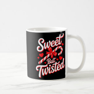 Sweet But Twisted Funny Christmas Candy Cane Xmas Coffee Mug