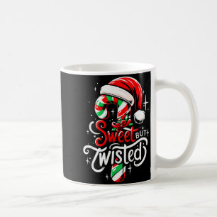 Sweet But Twisted Funny Christmas Candy Cane Xmas Coffee Mug