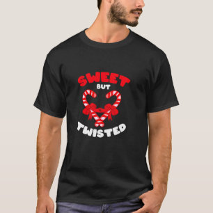 Sweet But Twisted Funny Christmas Candy Lollipop C T-Shirt
