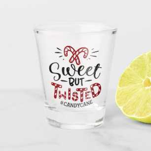 Sweet But Twisted   Funny Christmas Holiday Shot Glass