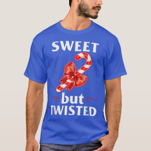 Sweet But Twisted Merry Christmas Candy Cane 1730 T-Shirt