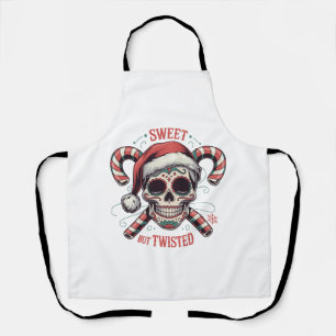 Sweet But Twisted Skeleton Xmas Spooky Halloween Apron