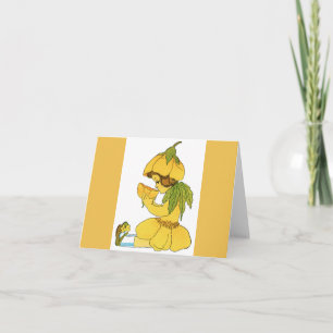Sweet Buttercup Child Yellow Note Card
