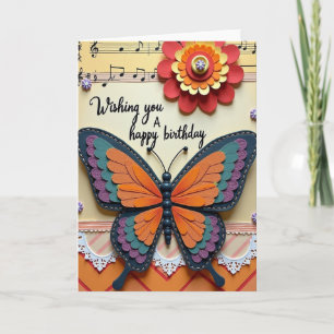 Sweet Butterfly Art Card