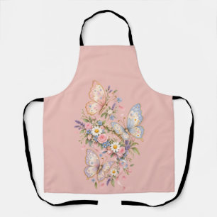 Sweet Butterfly Garden Design for Magical Apron