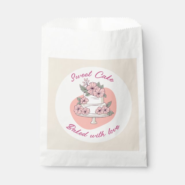 Sweet Cake Bakery Favour Bag (Front)