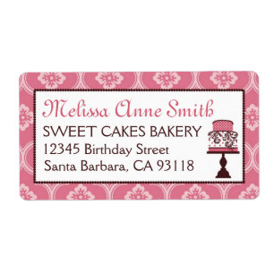 Sweet Cake Business Shipping Label