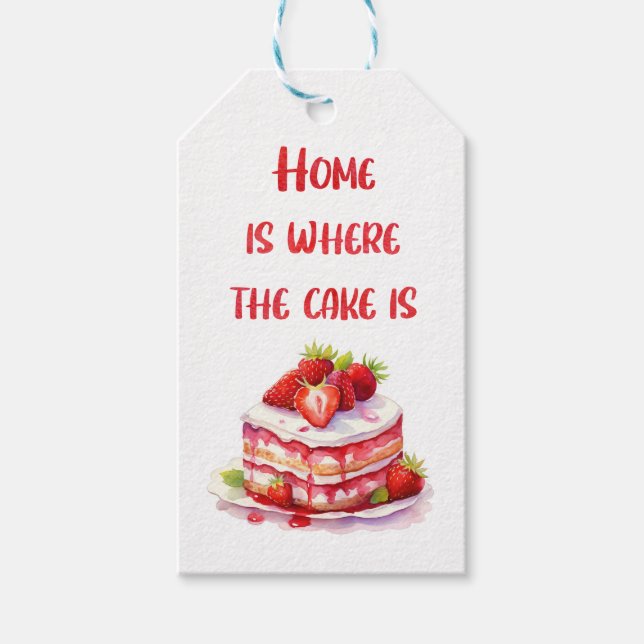Sweet cake design  gift tags (Front)