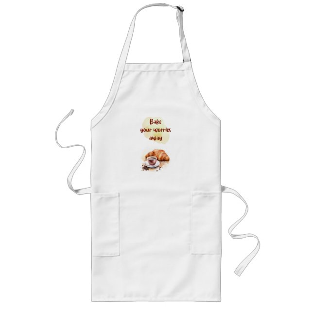 Sweet cake design long apron (Front)