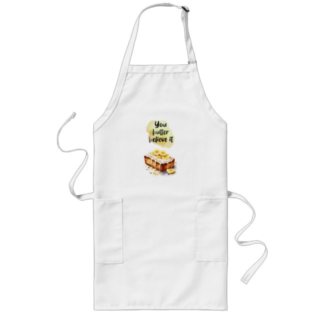 Sweet cake design long apron (Front)