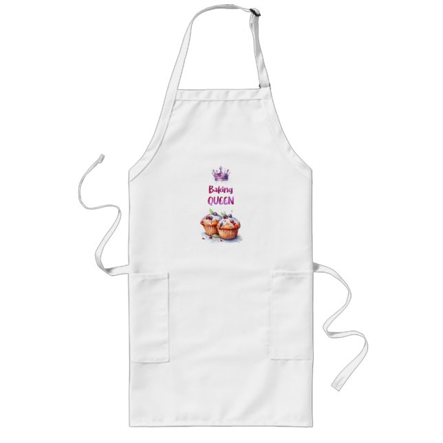 Sweet cake design long apron (Front)